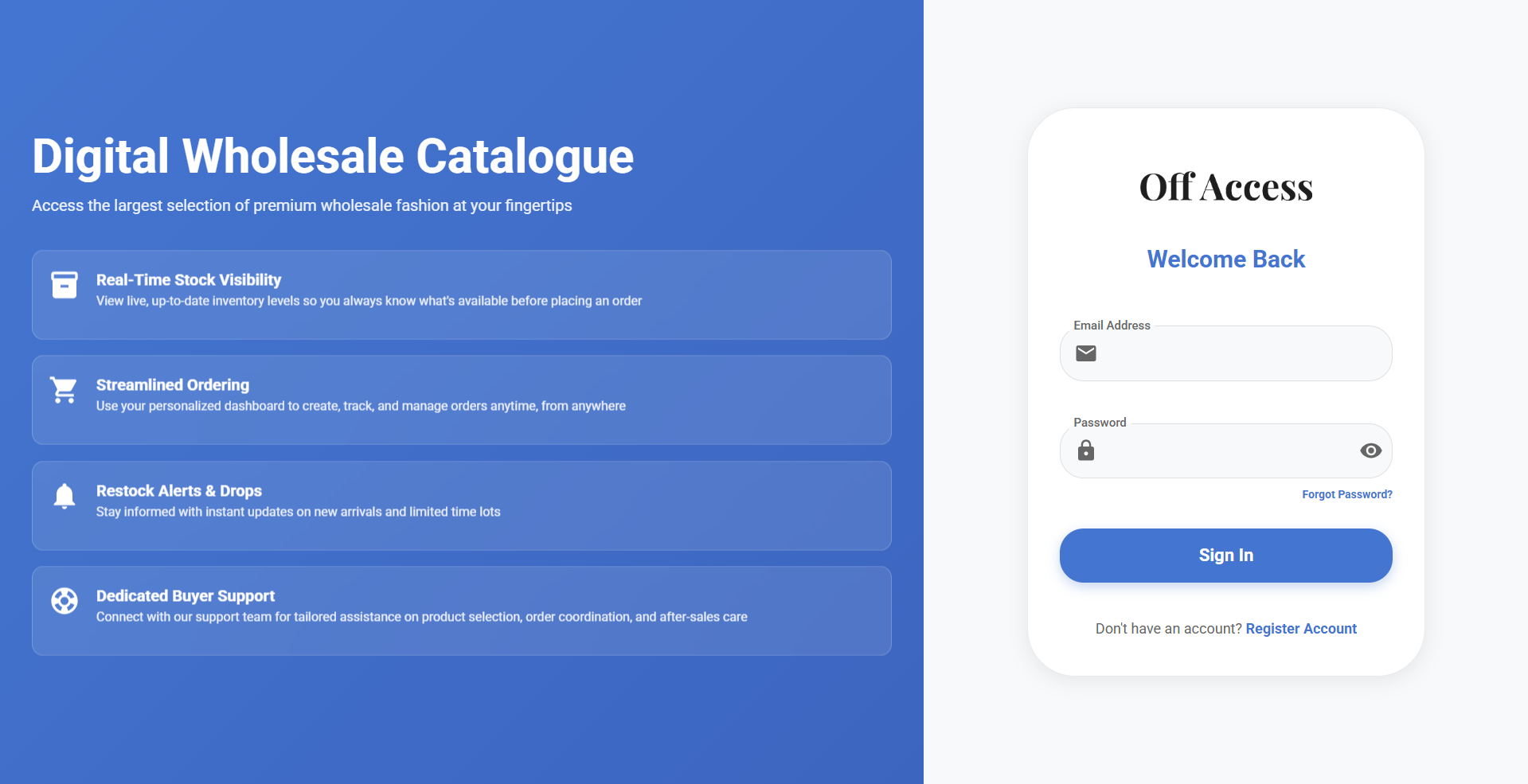 Customer Buying Portal